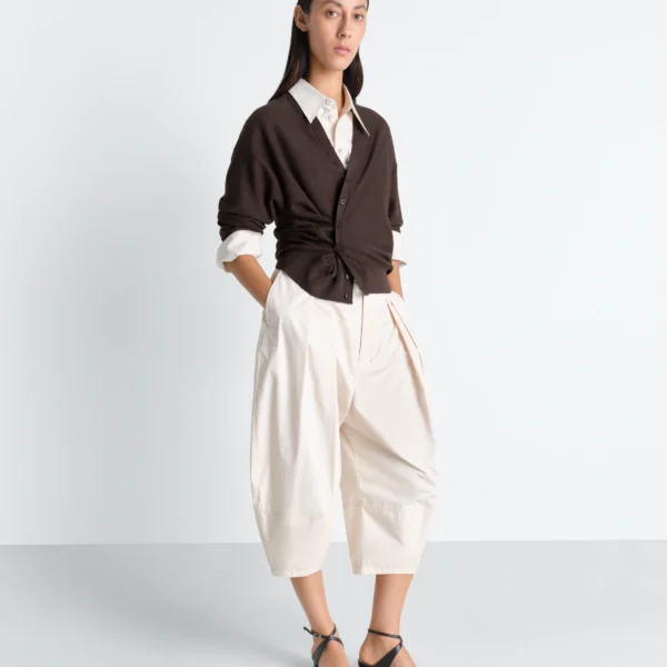Lemaire Twisted Cardigan in Merino Blend - Knitwear - Parisian Minimalist Luxury at Coveti