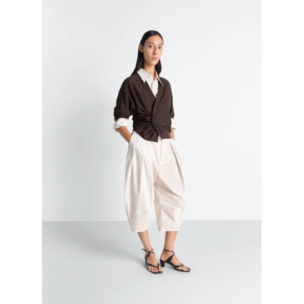 Lemaire Twisted Cardigan in Merino Blend, view 4