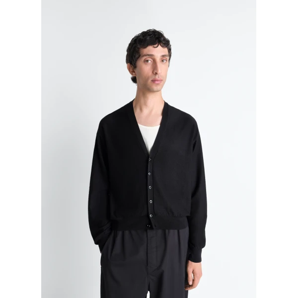 Lemaire Twisted Cardigan in Merino Blend, view 5