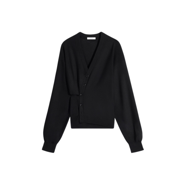 Lemaire Twisted Cardigan in Merino Blend - Knitwear - Parisian Minimalist Luxury at Coveti