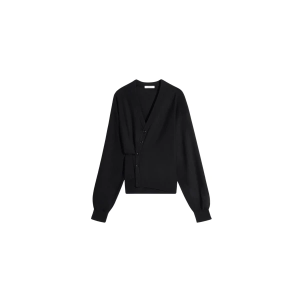 Lemaire Twisted Cardigan in Merino Blend - Knitwear - Parisian Minimalist Luxury at Coveti