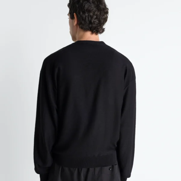 Lemaire Twisted Cardigan in Merino Blend - Knitwear - Parisian Minimalist Luxury at Coveti