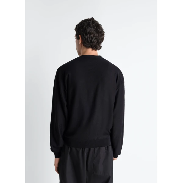 Lemaire Twisted Cardigan in Merino Blend, view 7