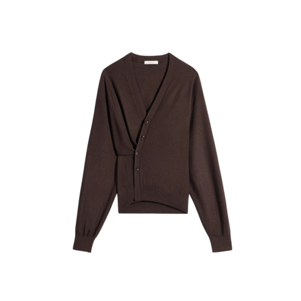 Lemaire Twisted Cardigan in Merino Blend - Knitwear - Parisian Minimalist Luxury at Coveti