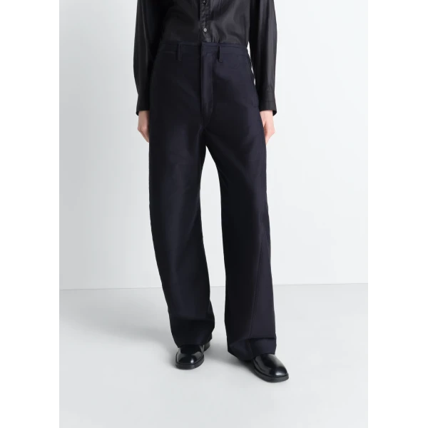 Lemaire Twisted Chino Pants in Cotton Satin, view 2