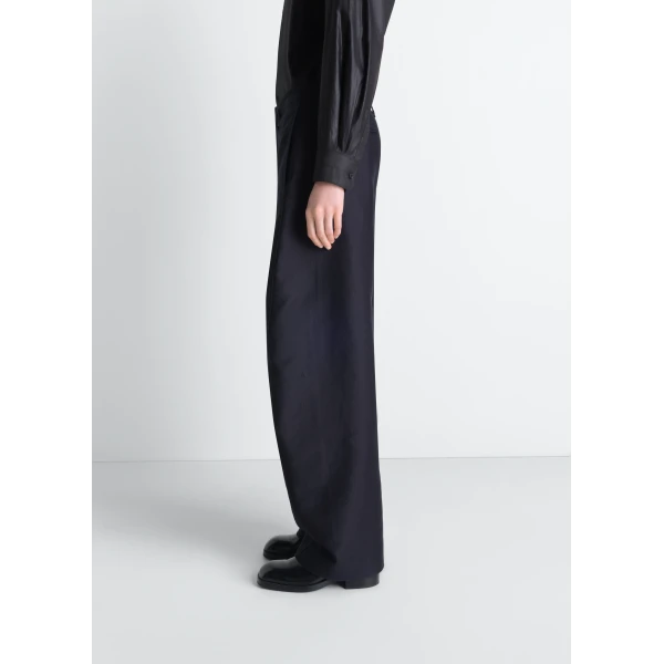 Lemaire Twisted Chino Pants in Cotton Satin, view 3