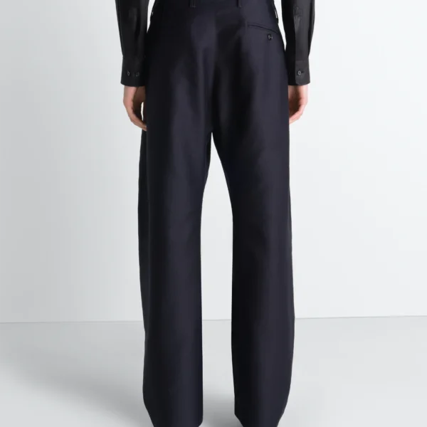 Lemaire Twisted Chino Pants in Cotton Satin - Pants - Parisian Minimalist Luxury at Coveti