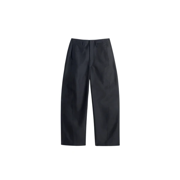 Lemaire Twisted Chino Pants in Cotton Satin - Pants - Parisian Minimalist Luxury at Coveti
