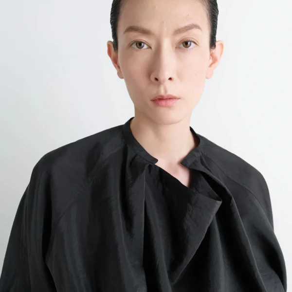 Lemaire Twisted Top in Dry Silk - Tops - Parisian Minimalist Luxury at Coveti