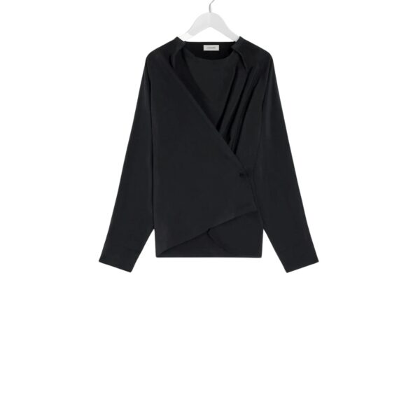Lemaire Twisted Top in Dry Silk - Tops - Parisian Minimalist Luxury at Coveti