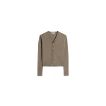 Lemaire V Neck Buttoned Cardigan in Fine Wool - Knitwear - Parisian Minimalist Luxury at Coveti