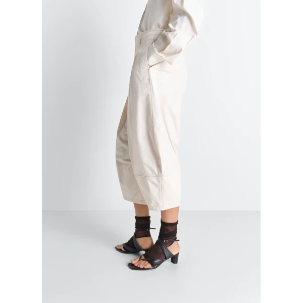 Lemaire Volume Bermudas in Cotton Satin Shorts, view 6