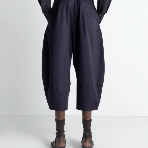 Lemaire Volume Bermudas in Cotton Satin - Shorts - Parisian Minimalist Luxury at Coveti
