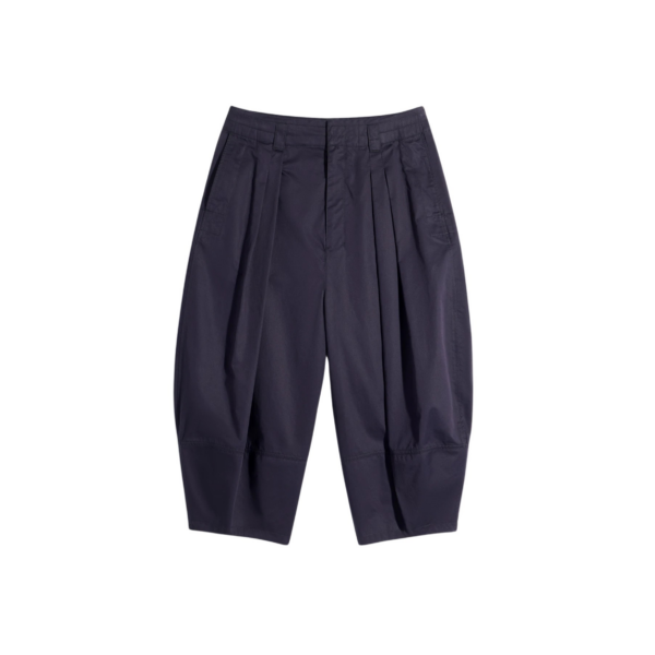 Lemaire Volume Bermudas in Cotton Satin - Shorts - Parisian Minimalist Luxury at Coveti