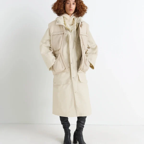 Lemaire Wadded Gilet with Pockets in Light Nylon - Coats - Parisian Minimalist Luxury at Coveti