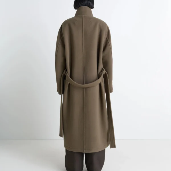 Lemaire Wrap Coat in Wool - Coats - Parisian Minimalist Luxury at Coveti