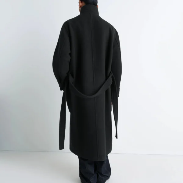 Lemaire Wrap Coat in Wool - Coats - Parisian Minimalist Luxury at Coveti
