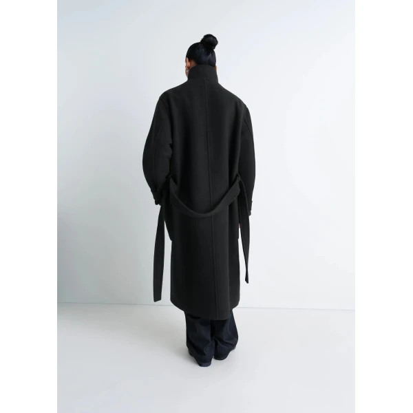 Lemaire Wrap Coat in Wool, view 2