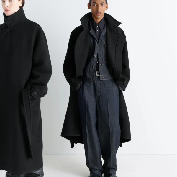 Lemaire Wrap Coat in Wool - Coats - Parisian Minimalist Luxury at Coveti