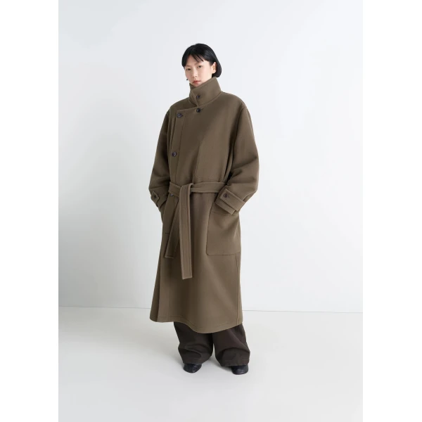 Lemaire Wrap Coat in Wool, view 4
