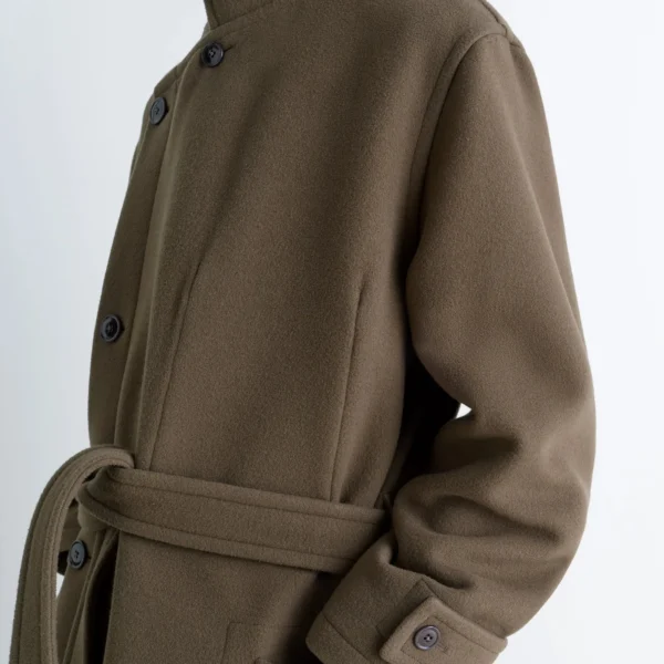 Lemaire Wrap Coat in Wool - Coats - Parisian Minimalist Luxury at Coveti