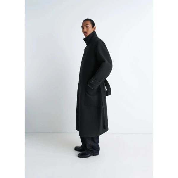 Lemaire Wrap Coat in Wool, view 5