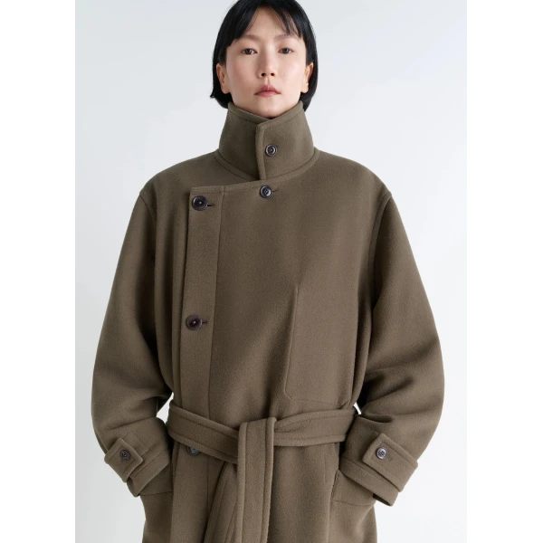 Lemaire Wrap Coat in Wool, view 6
