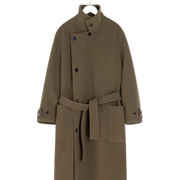 Lemaire Wrap Coat in Wool - Coats - Parisian Minimalist Luxury at Coveti