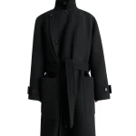 Lemaire Wrap Coat in Wool - Coats - Parisian Minimalist Luxury at Coveti