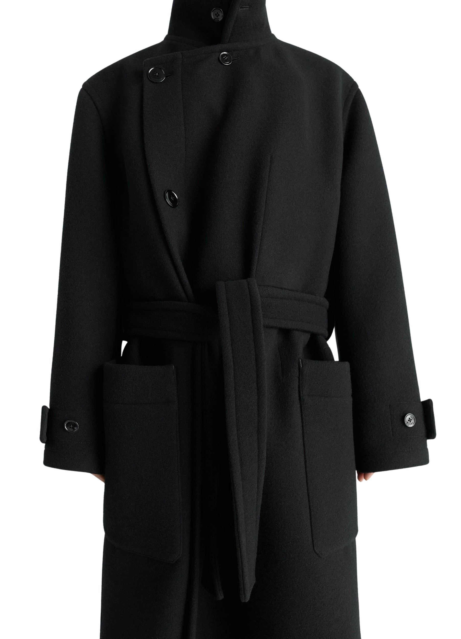 Lemaire Wrap Coat in Wool
