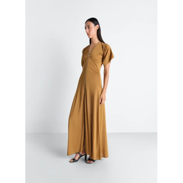 Lemaire Zip Dress in Viscose Cotton Jersey, view 3