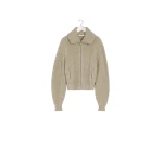 Lemaire Zipped Cardigan in Yak Alpaca - Knitwear - Parisian Minimalist Luxury at Coveti