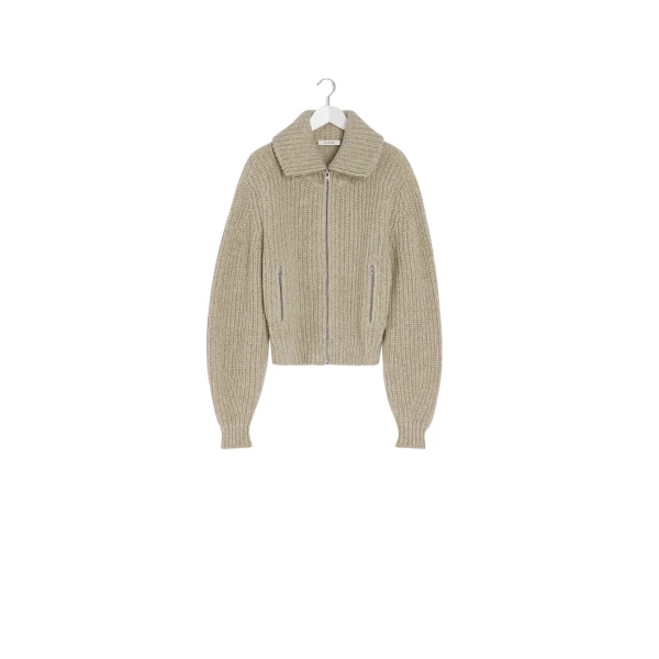 Zipped Cardigan in Yak Alpaca