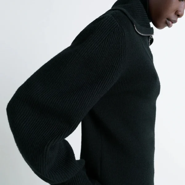 Lemaire Zipped Sweater - Knitwear - Parisian Minimalist Luxury at Coveti