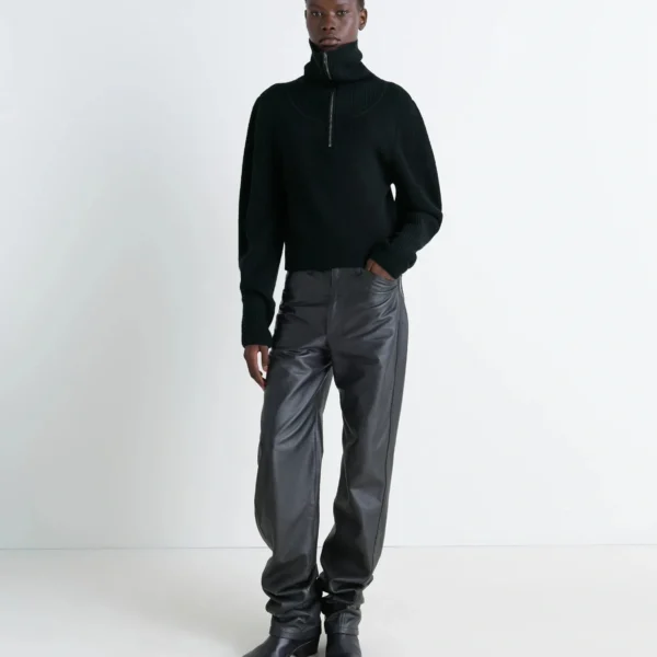 Lemaire Zipped Sweater - Knitwear - Parisian Minimalist Luxury at Coveti