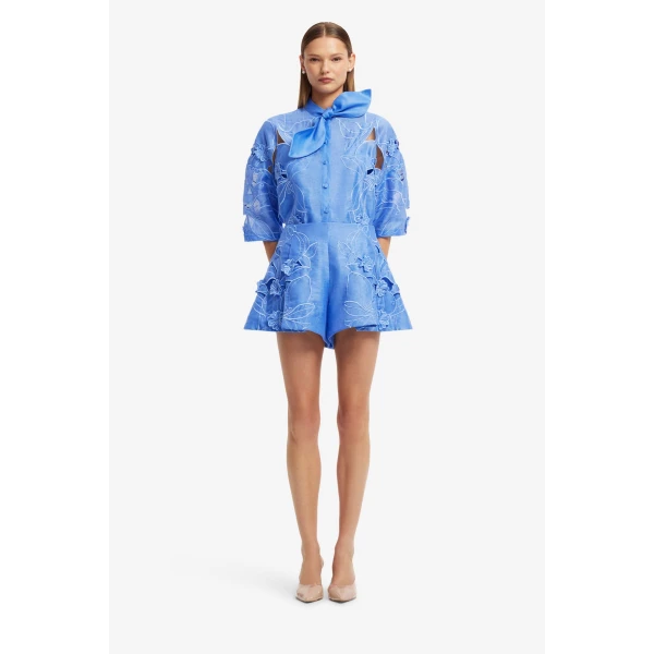 Leo Lin Abby Appliqué Shorts - Leo Lin Dress - Australian Luxury Fashion - Shop at Coveti