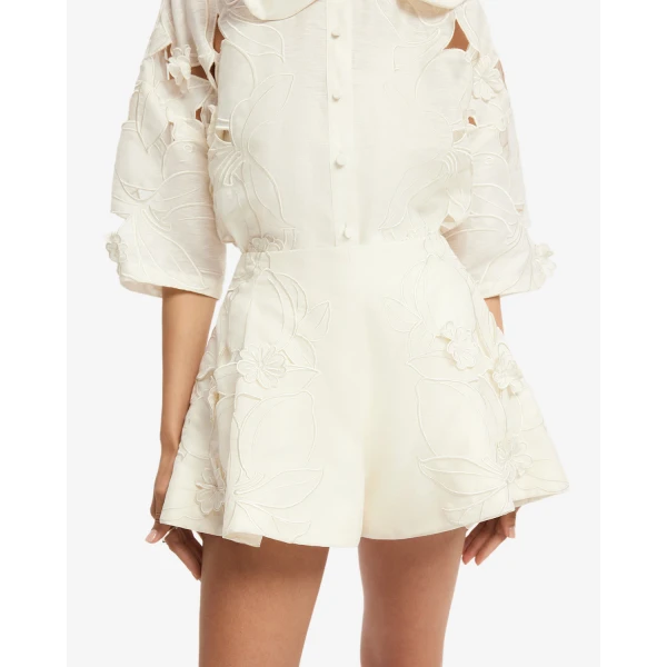 Leo Lin Abby Appliqué Shorts - Leo Lin Dress - Australian Luxury Fashion - Shop at Coveti