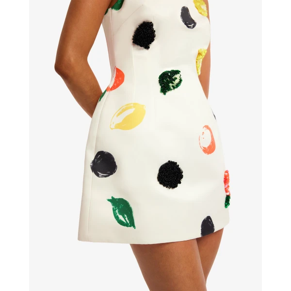 Leo Lin Ali Embellished Boat Neck Mini Dress - Leo Lin Dress - Australian Luxury Fashion - Shop at Coveti