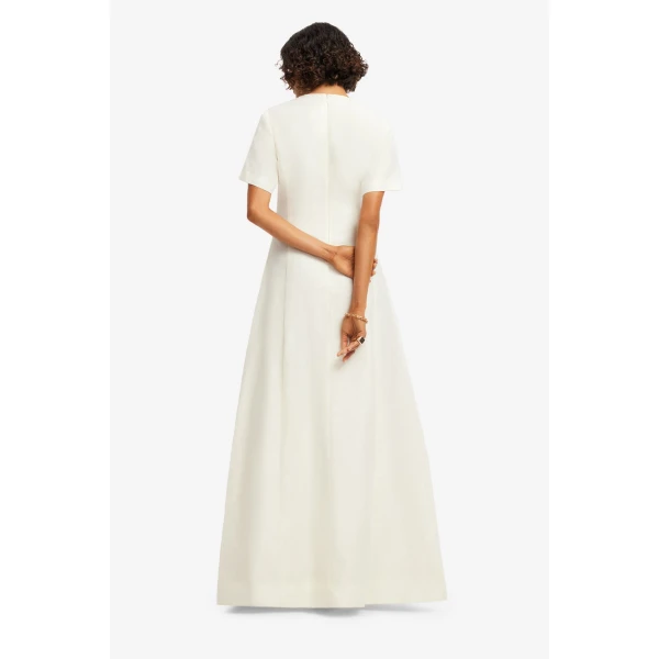 Leo Lin Alice Appliqué Short Sleeve Maxi Dress - Leo Lin Dress - Australian Luxury Fashion - Shop at Coveti