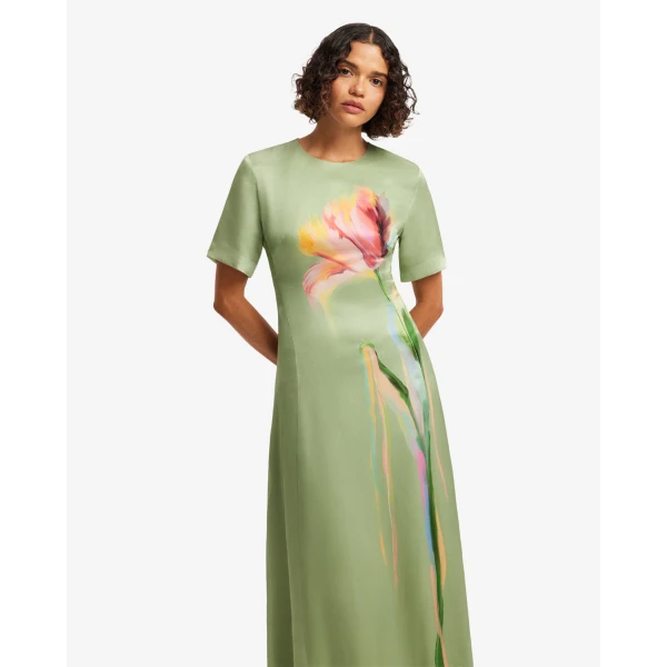 Leo Lin Alice Short Sleeve Maxi Dress - Leo Lin Dress - Australian Luxury Fashion - Shop at Coveti