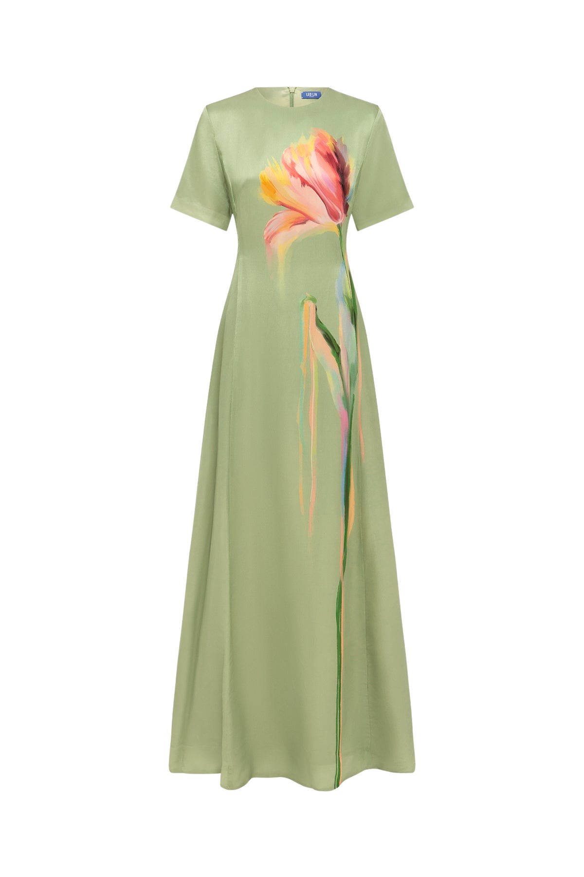 Leo-Lin-Alice-840874_nobg Leo Lin Alice Short Sleeve Maxi Dress - Leo Lin Dress - Australian Luxury Fashion - Shop at Coveti