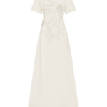 Leo Lin Alice Appliqué Short Sleeve Maxi Dress - Leo Lin Dress - Australian Luxury Fashion - Shop at Coveti