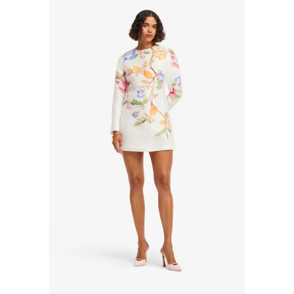 Leo Lin Aliza Long Sleeve Mini Dress - Leo Lin Dress - Australian Luxury Fashion - Shop at Coveti