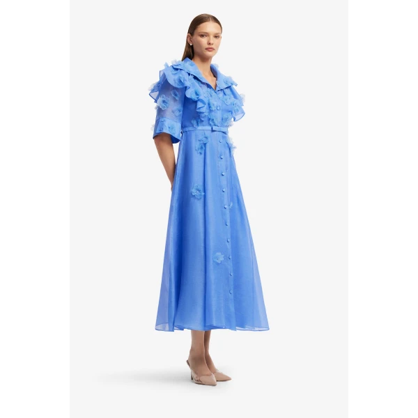 Leo Lin Anya Petal Midi Dress - Leo Lin Dress - Australian Luxury Fashion - Shop at Coveti