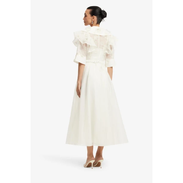 Leo Lin Anya Petal Midi Dress - Leo Lin Dress - Australian Luxury Fashion - Shop at Coveti