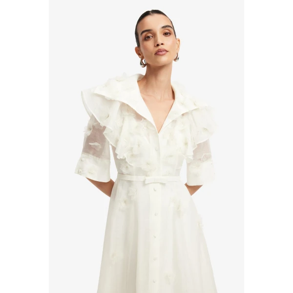 Leo Lin Anya Petal Midi Dress - Leo Lin Dress - Australian Luxury Fashion - Shop at Coveti