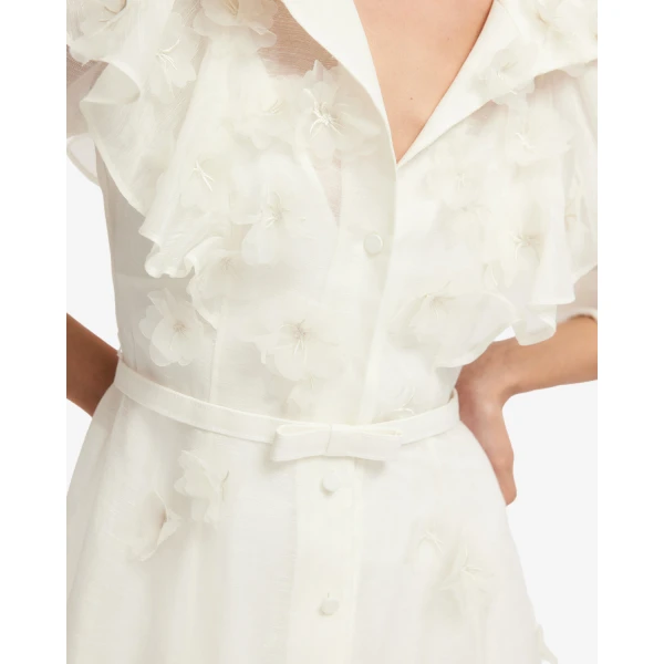 Leo Lin Anya Petal Midi Dress - Leo Lin Dress - Australian Luxury Fashion - Shop at Coveti