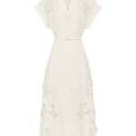 Leo Lin Aubrey Appliqué Shirt Midi Dress - Leo Lin Dress - Australian Luxury Fashion - Shop at Coveti