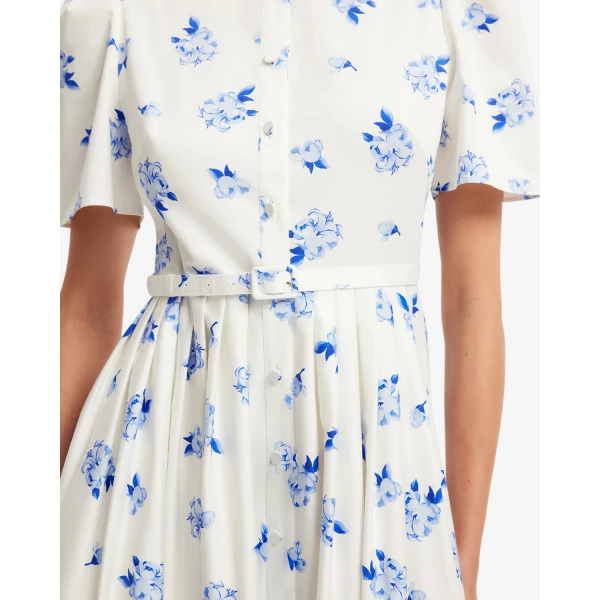 Leo Lin Bianca Short Sleeve Midi Dress - Leo Lin Dress - Australian Luxury Fashion - Shop at Coveti