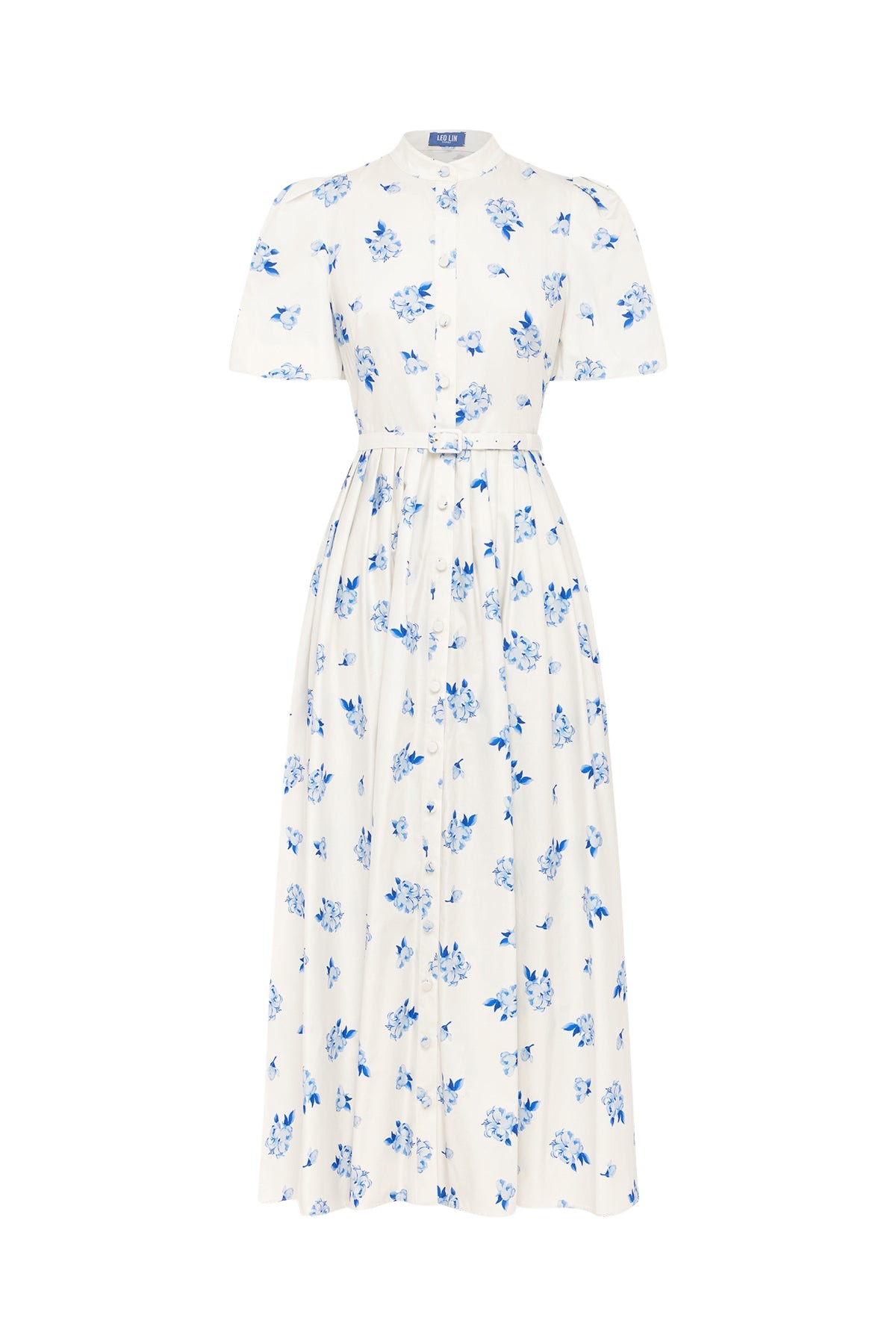 Leo-Lin-Bianca-872900_nobg Leo Lin Bianca Short Sleeve Midi Dress - Leo Lin Dress - Australian Luxury Fashion - Shop at Coveti